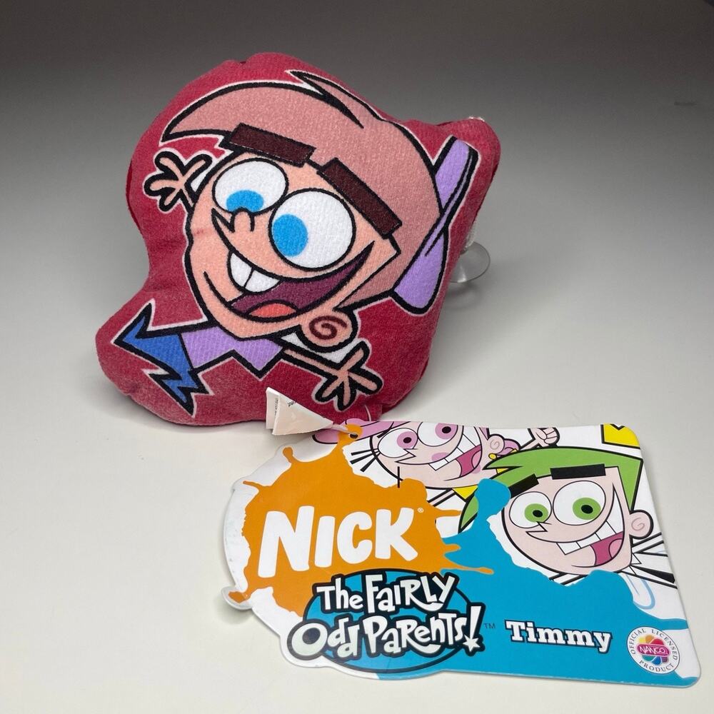 The Fairly OddParents Timmy Turner Plush Hanger 4” Suction Cup Nanco 2004 *READ*